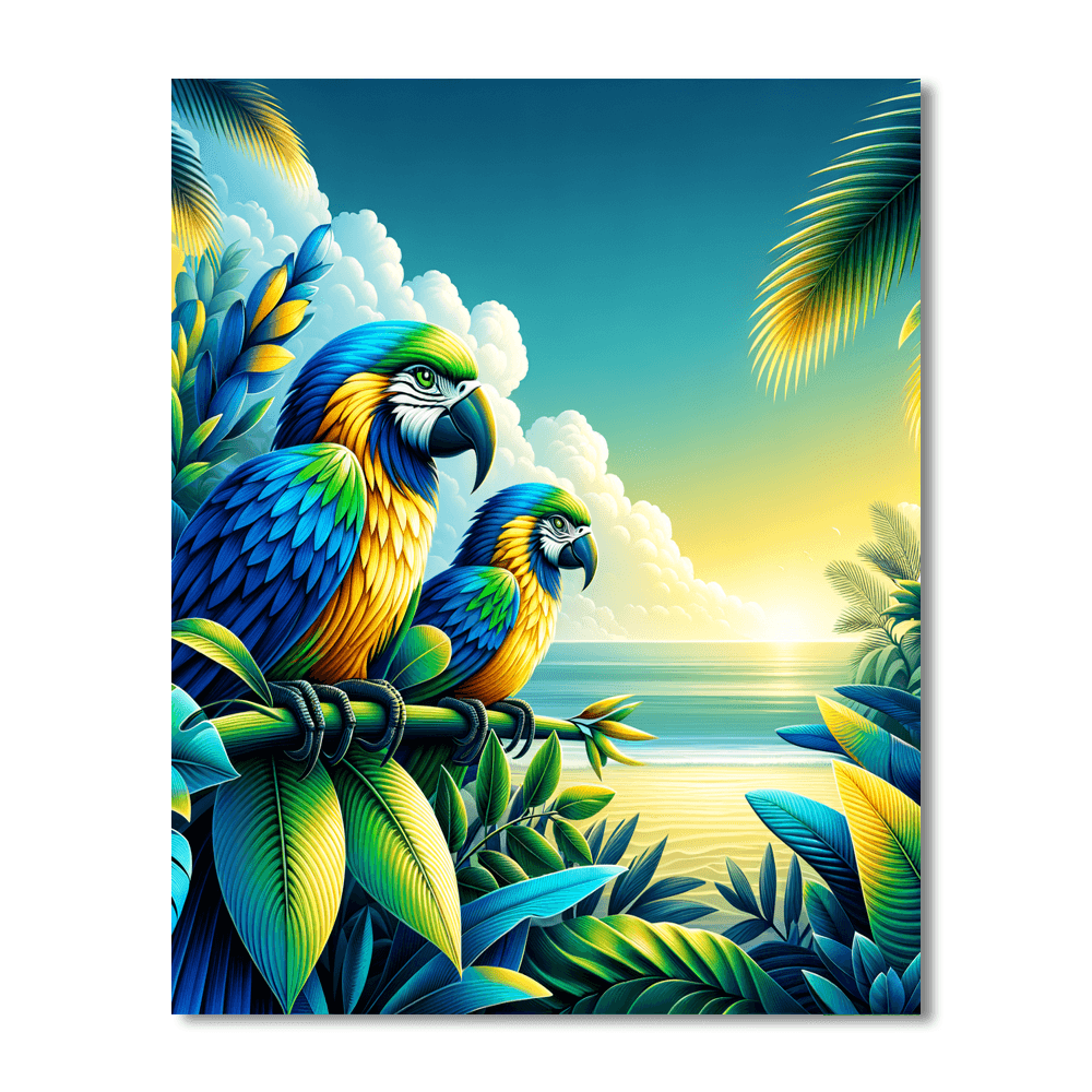 Tropical Haven Paint By Numbers