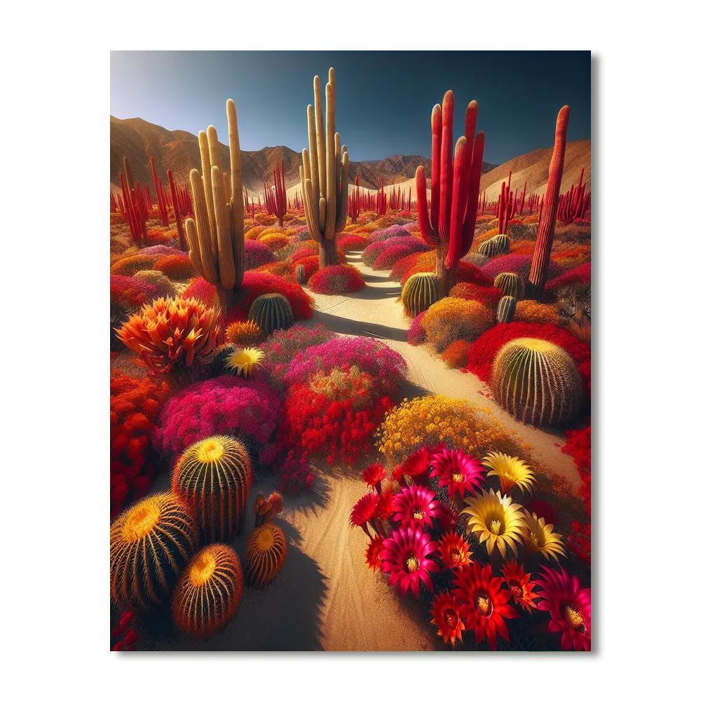 Desert Bloom Paint By Numbers Art