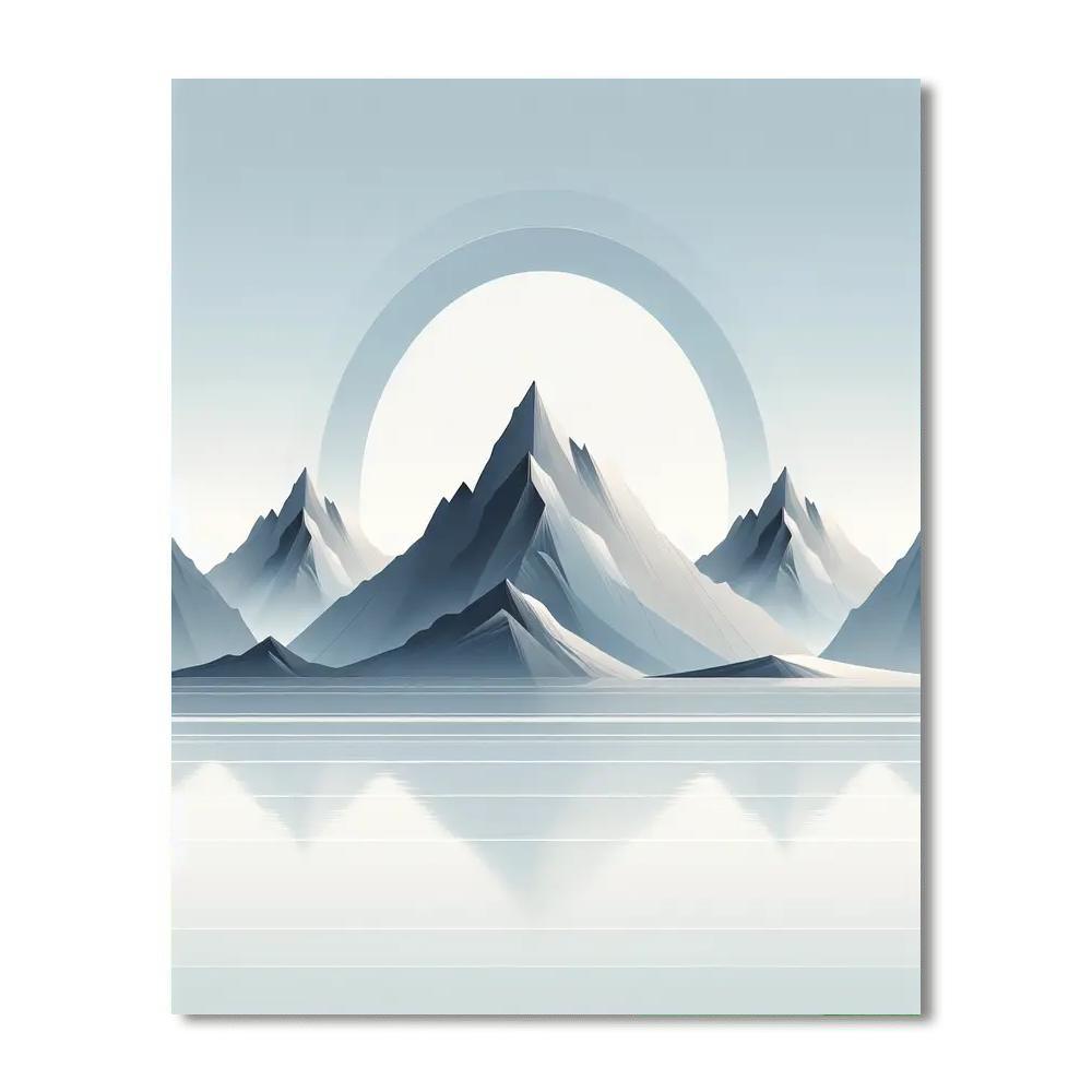 Minimalist Mountain Escape Paint By Numbers