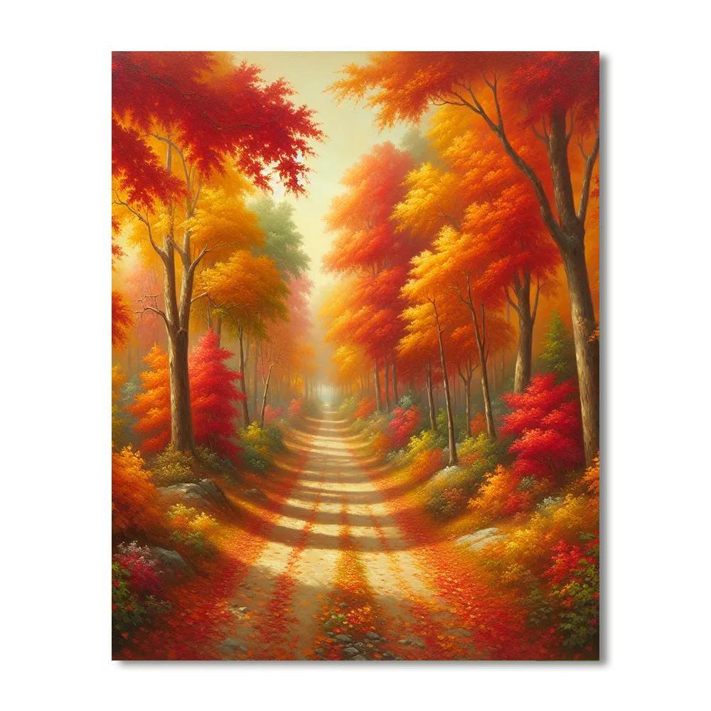 Charming Autumn Afternoon Painting Number Kit