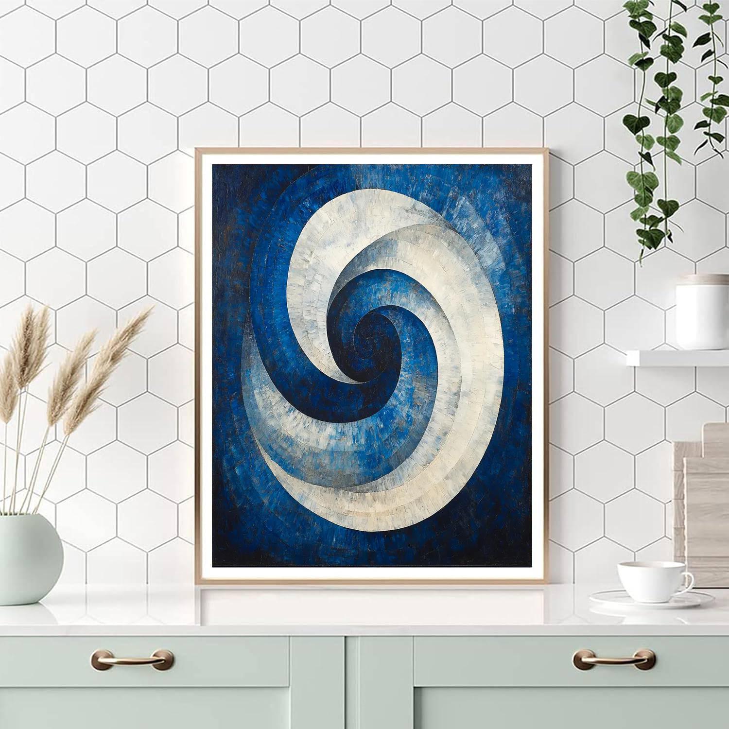 Kazimir Malevich Inspired Cosmic Geometry  Number Painting