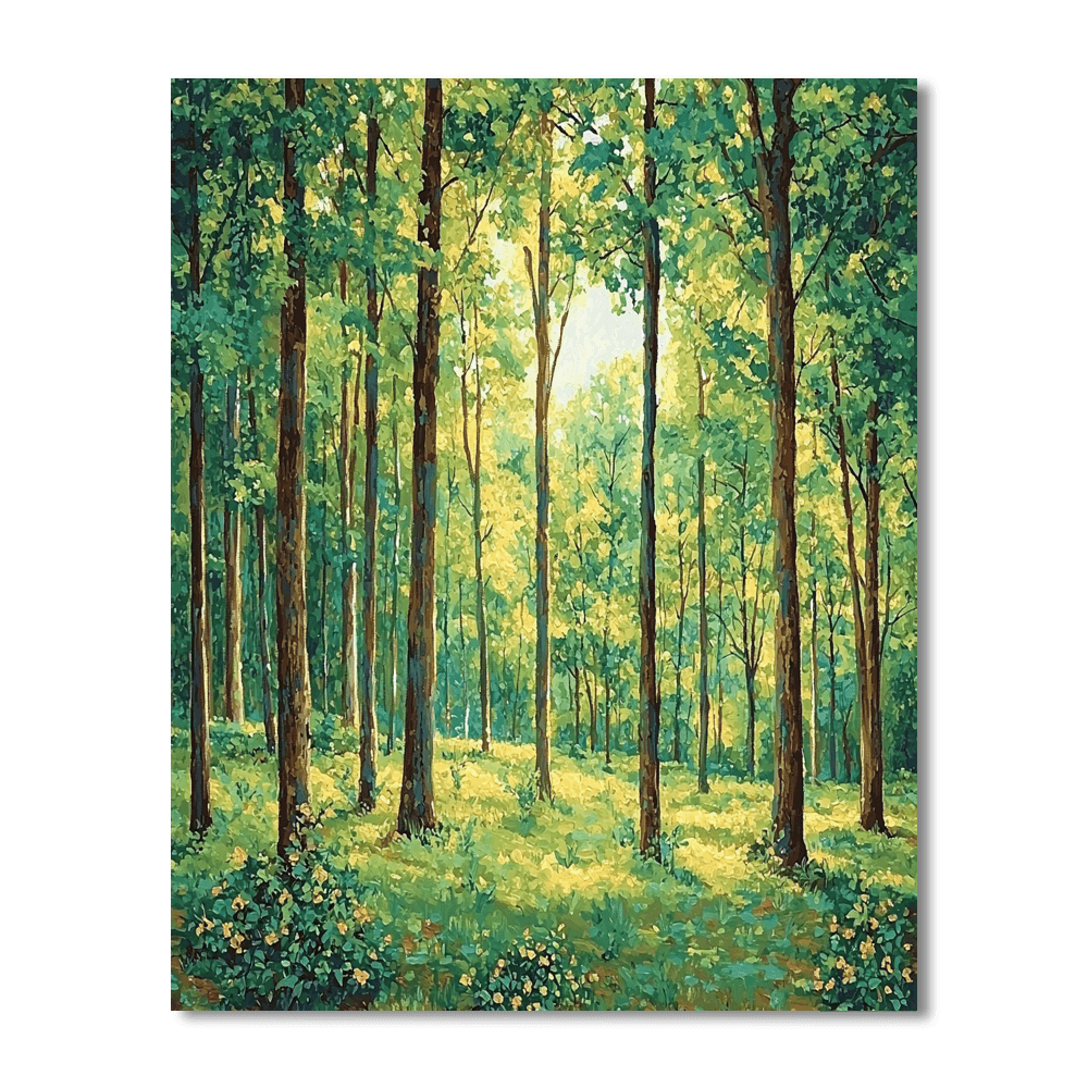 Claude Monet Inspired Whimsical Forest Delight  Paint By Numbers