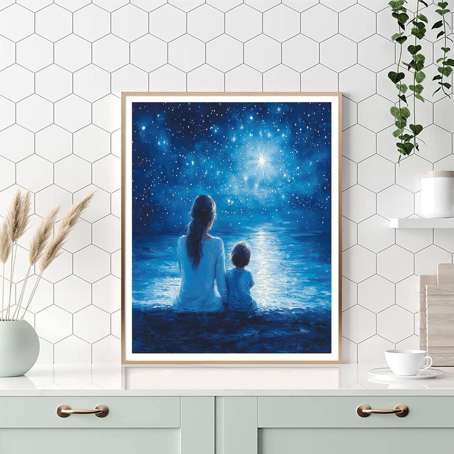 Mothers And Their Stars Painting Number Kit