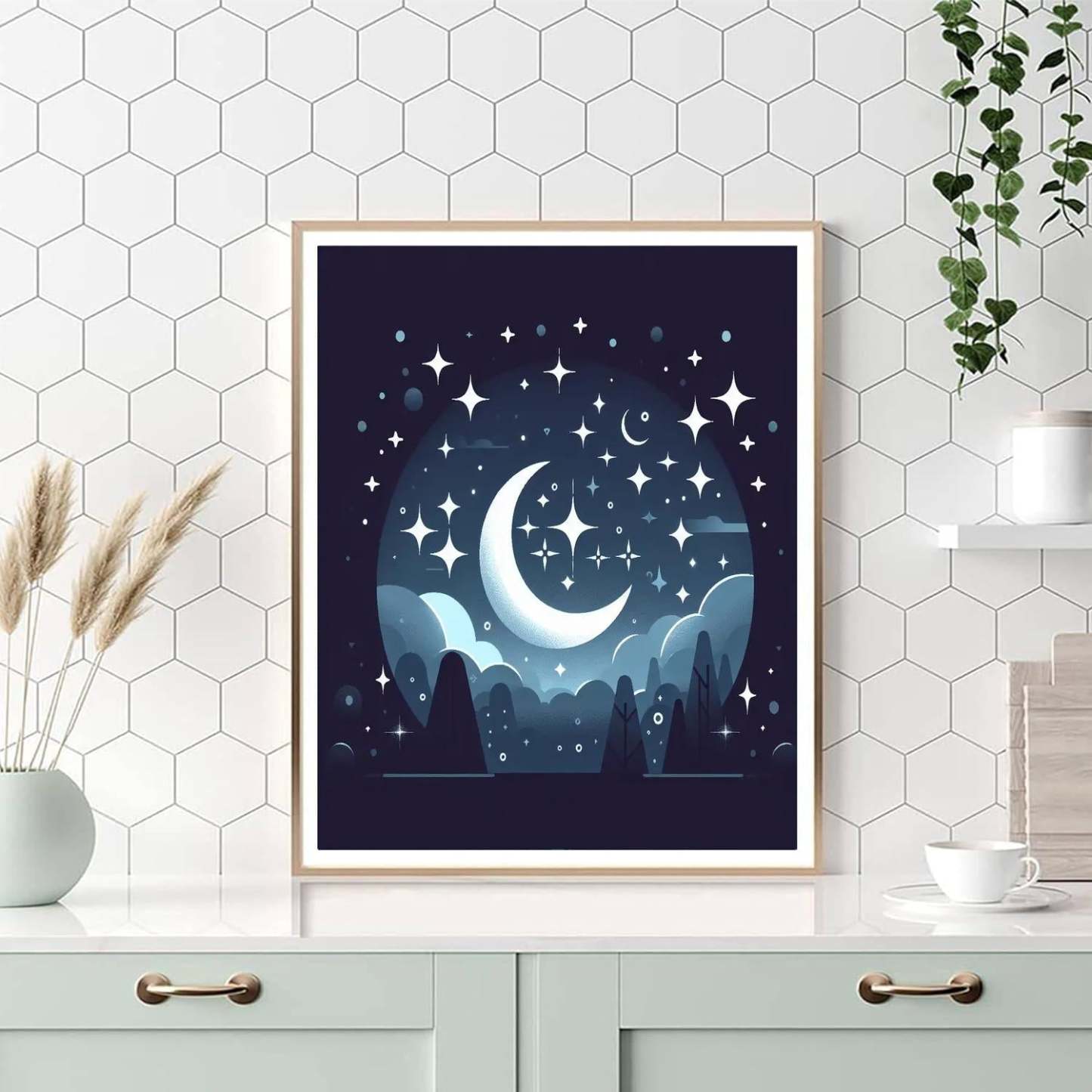 Midnight Moon Magic Numbered Painting Kits