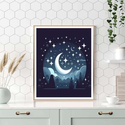 Midnight Moon Magic Numbered Painting Kits