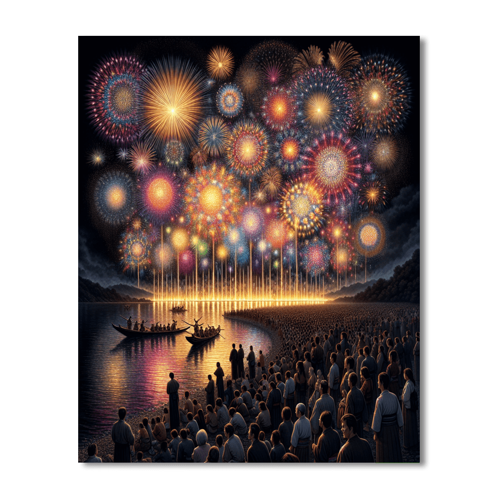 Omagari Fireworks Festival - Akita, Japan Number Painting