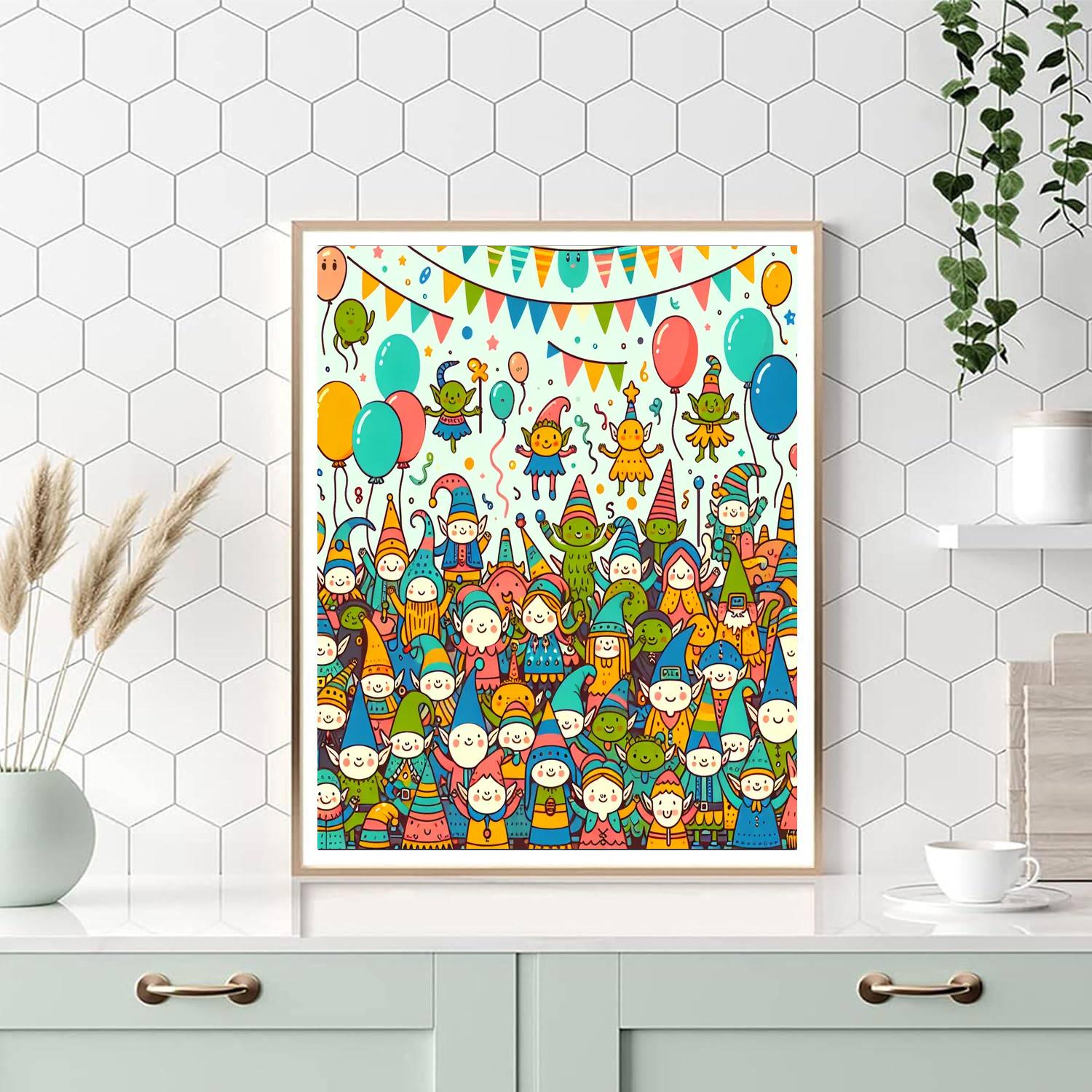 Giggling Goblin Gala Paint By Numbers Art