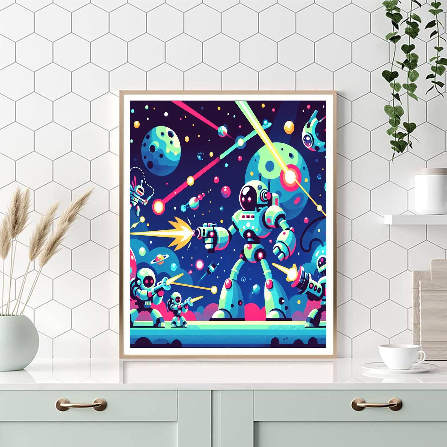 Galaxy Warriors Battlefront Paint By Number