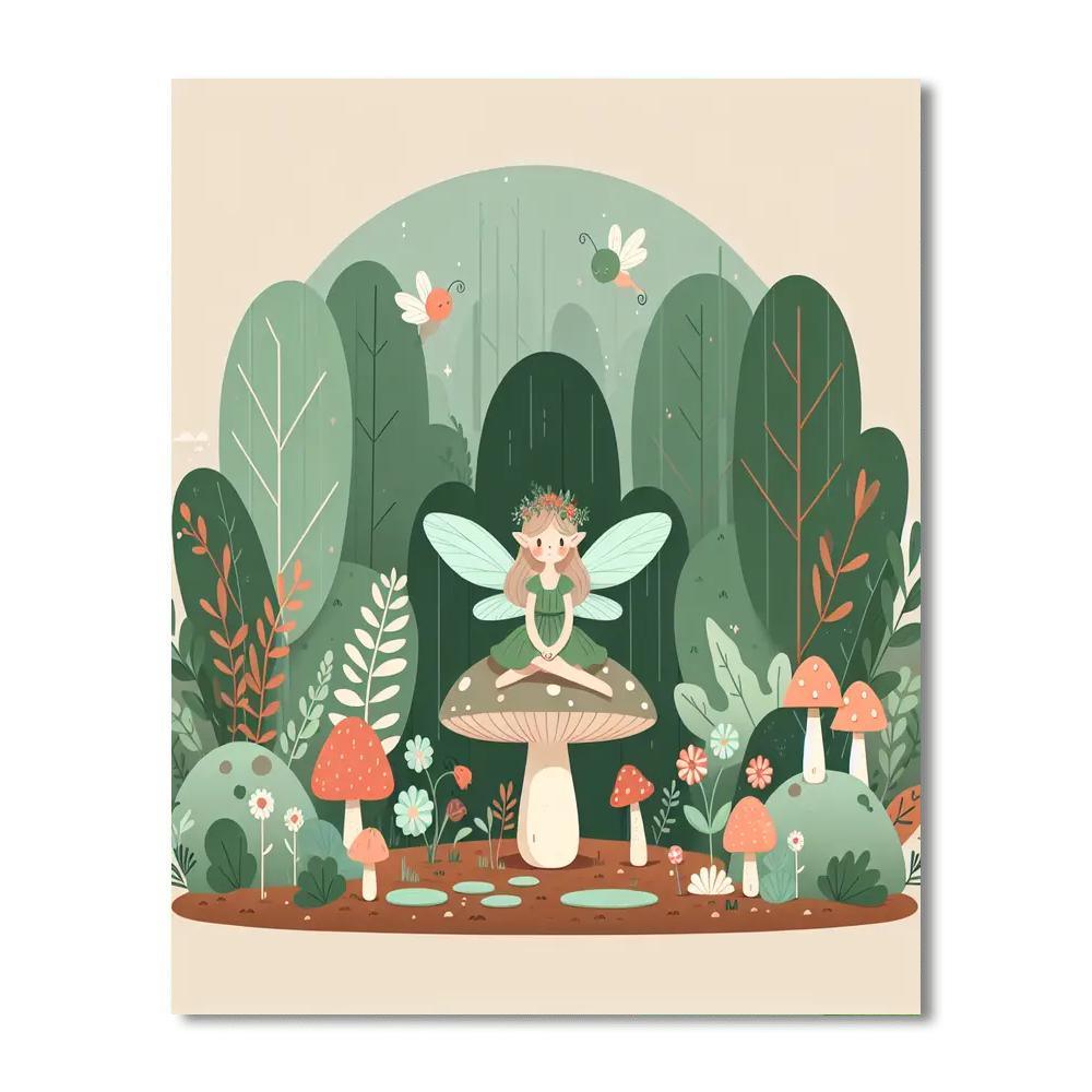 Secret Fairy Hideaway Numbered Painting Kits