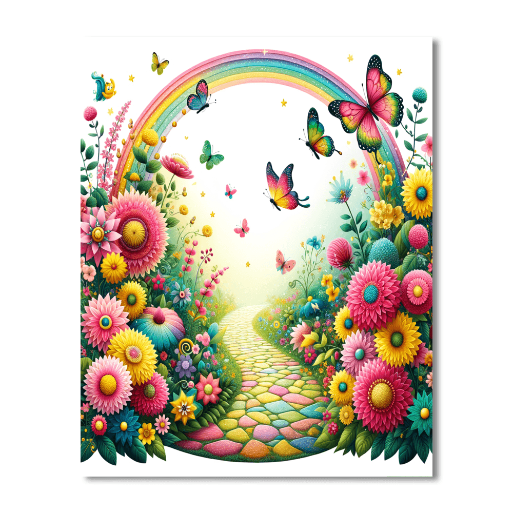 Fantasy Garden Pathway Numbered Painting Kits