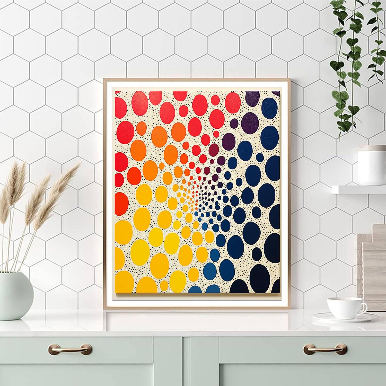Yayoi Kusama Inspired Endless Polka Harmony  Paint By Number