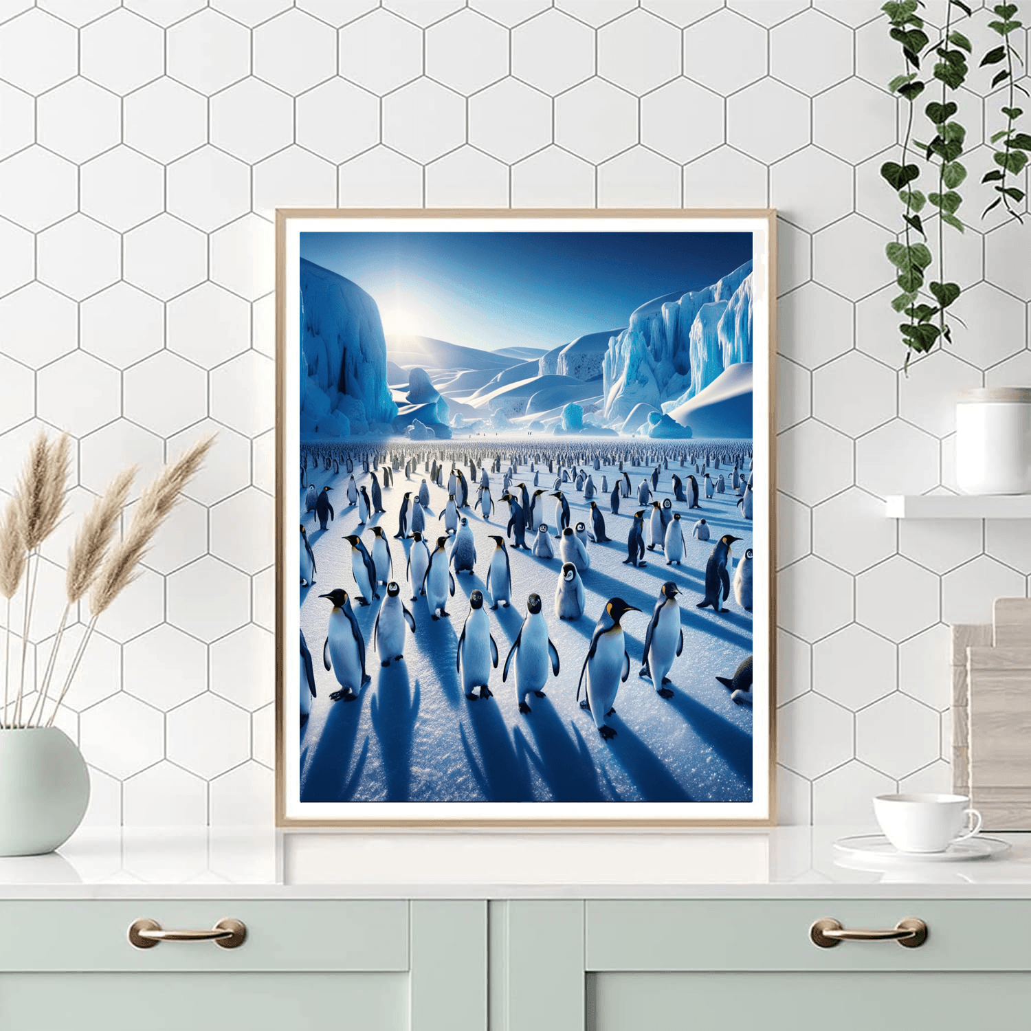 Penguin Parade DIY Paint By Numbers