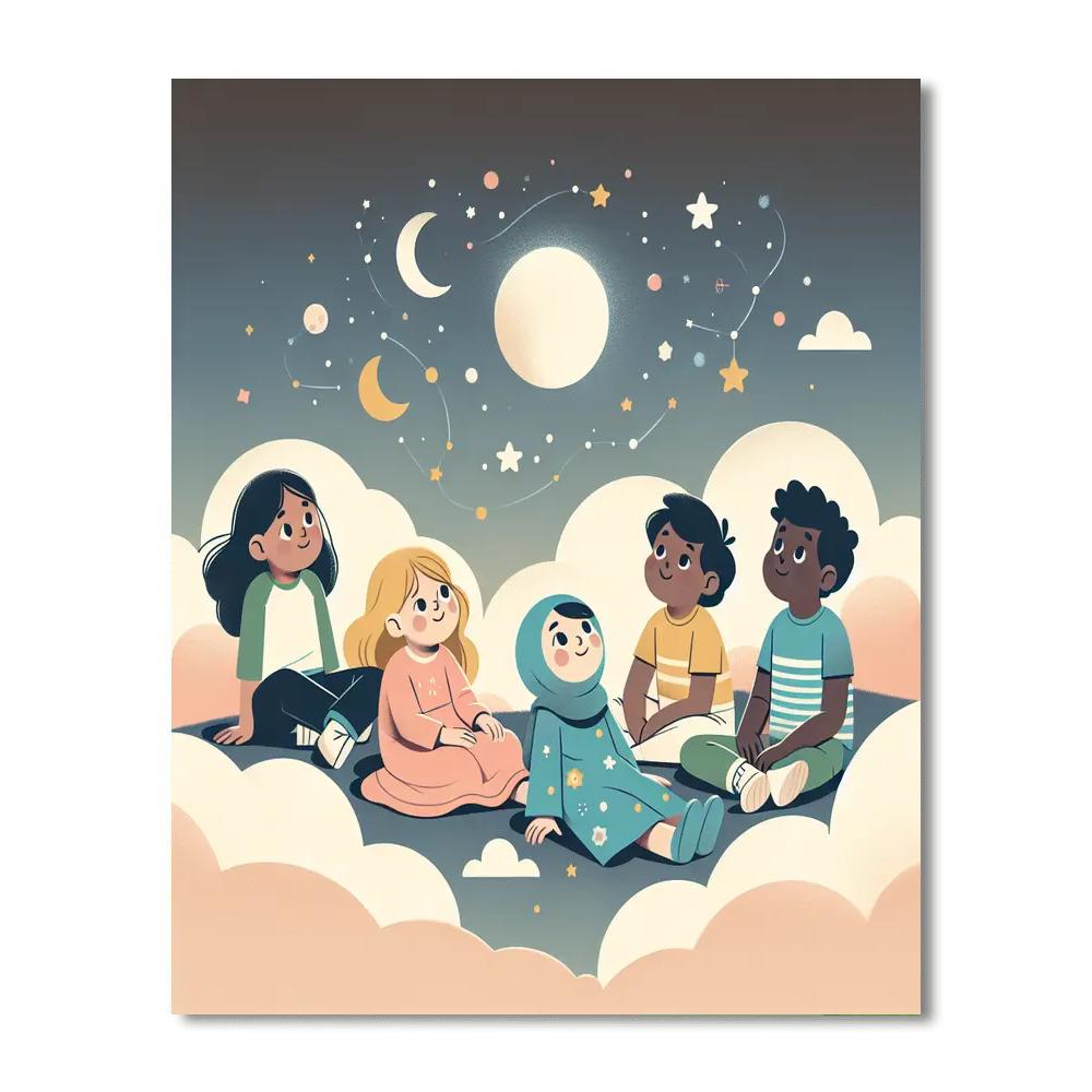 Lunar Lullaby Realm Numbered Painting Kits
