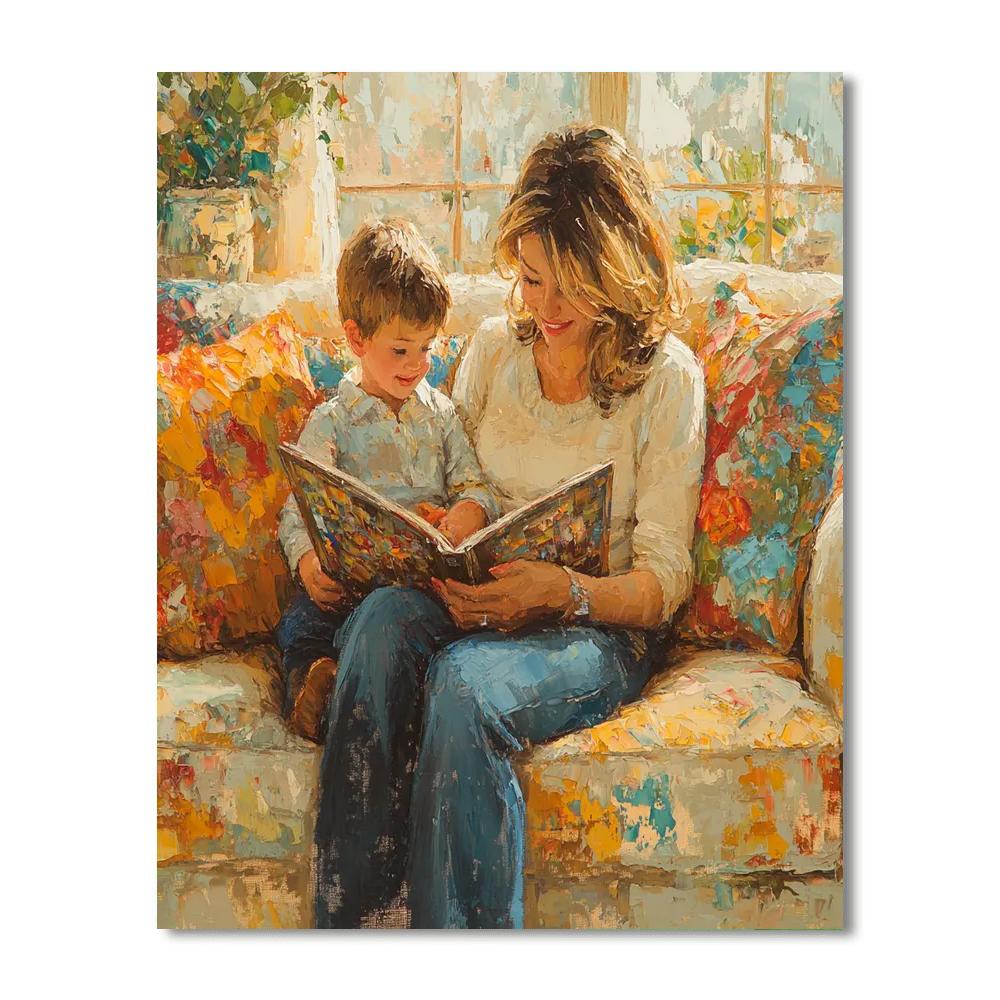 Cuddling On The Couch Paint By Number