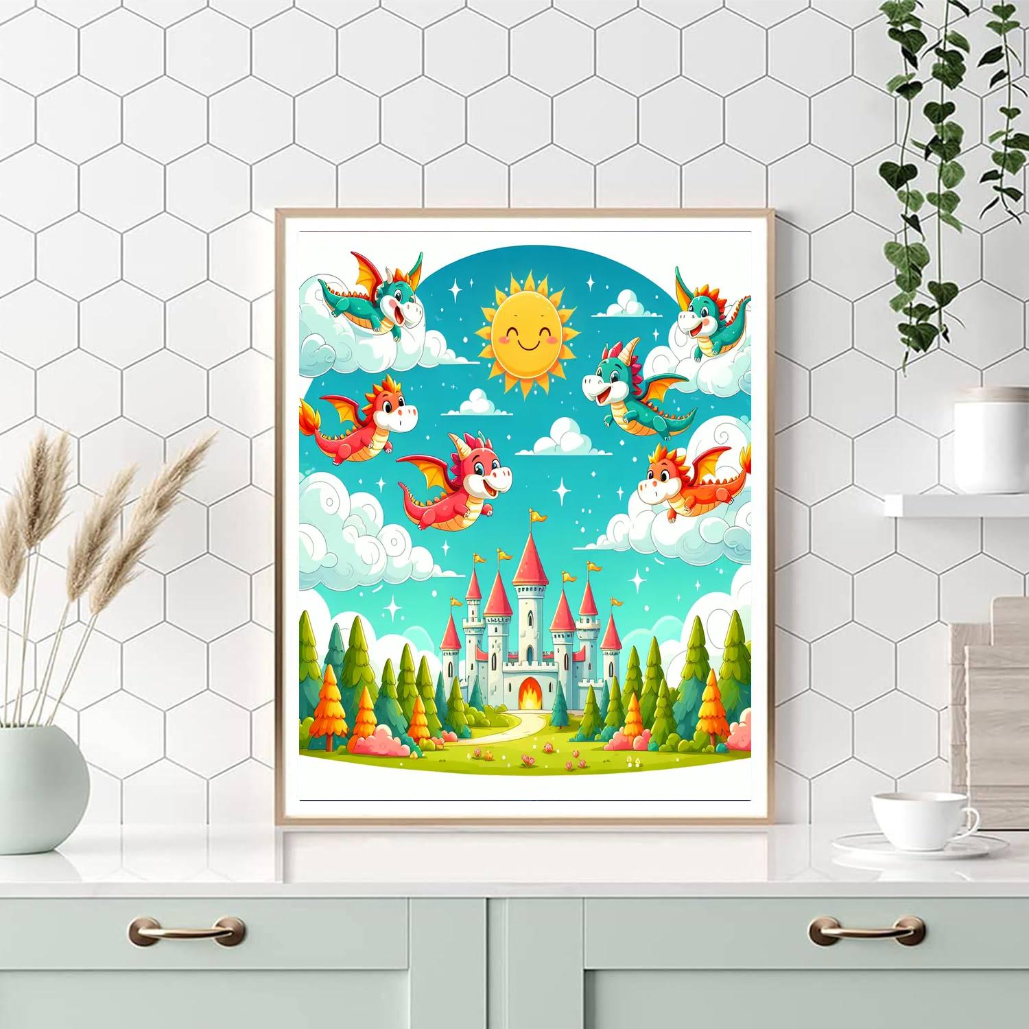 Adventures With Friendly Dragons Paint By Numbers