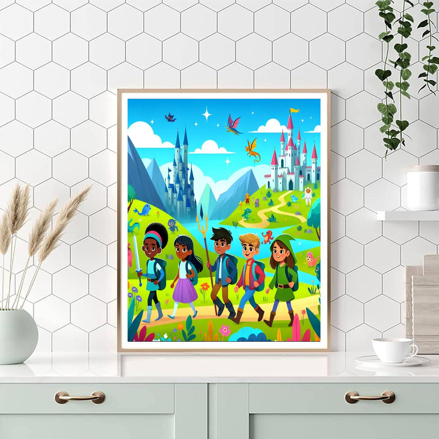 Epic Hero Quest Number Painting