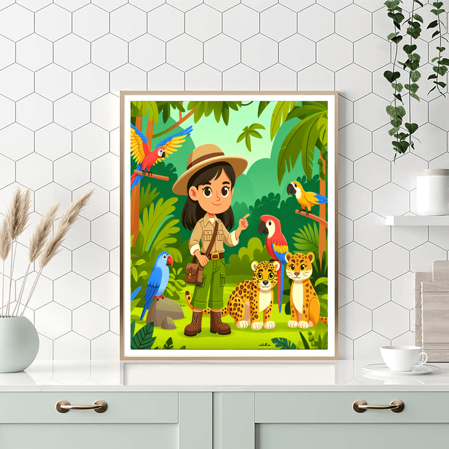 Jungle Animal Expedition Paint By Number