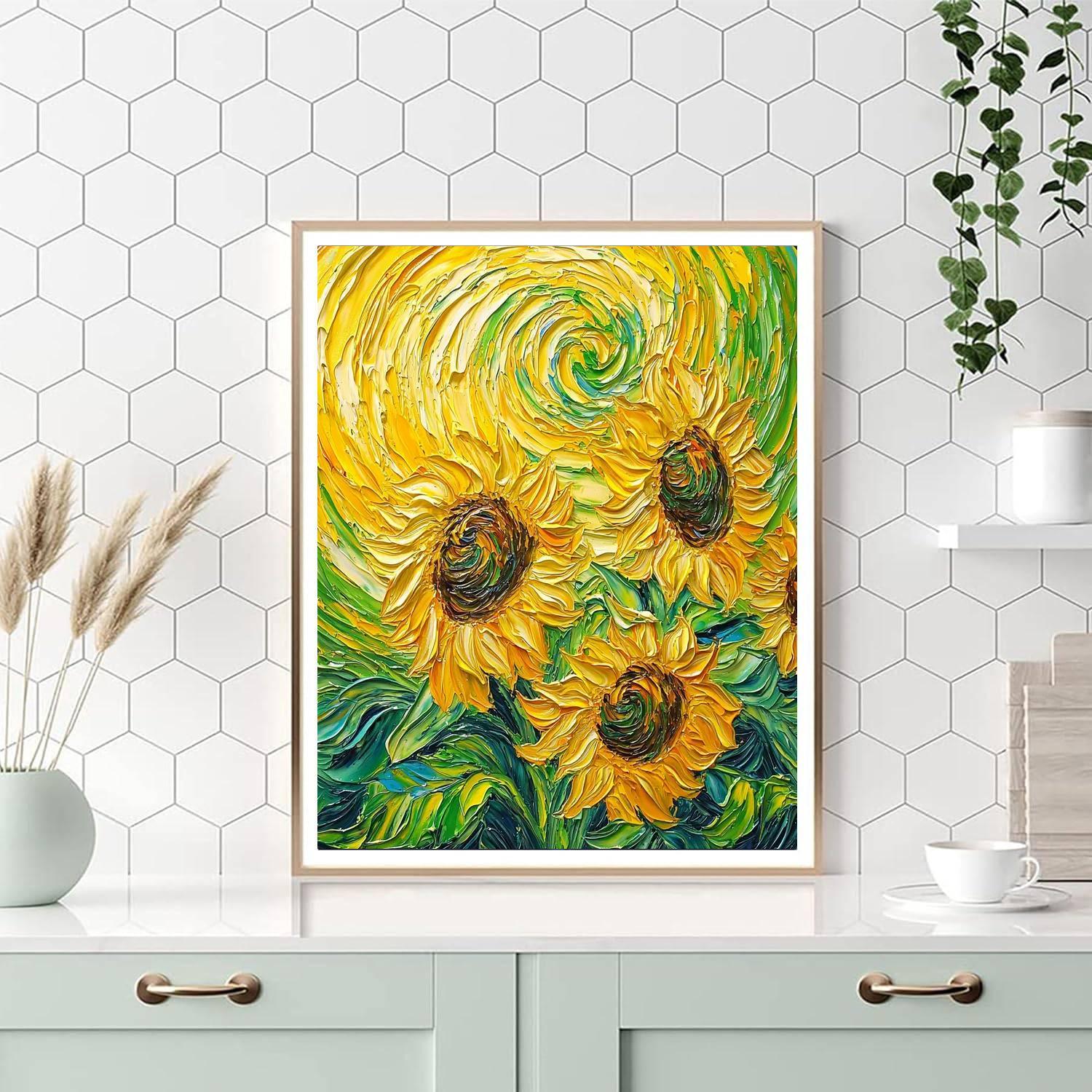 Vincent Van Gogh Inspired Energetic Embrace  DIY Paint By Numbers