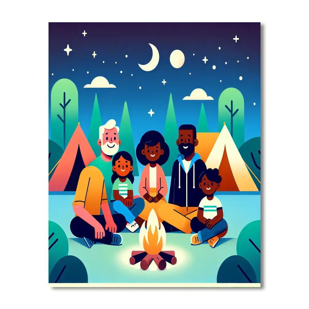 Wilderness Campout Paint By Number