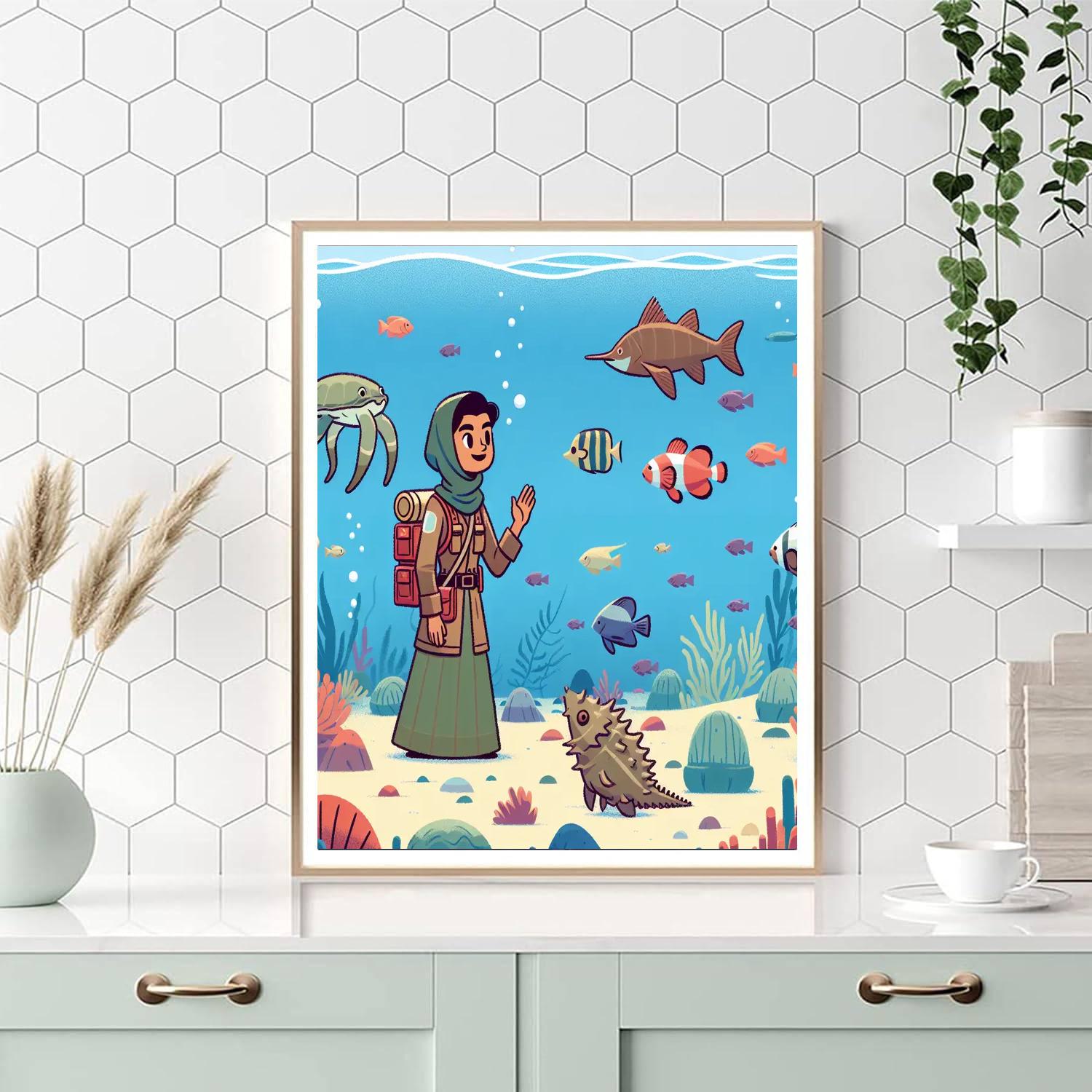 Underwater Kingdom Journey Painting Number Kit