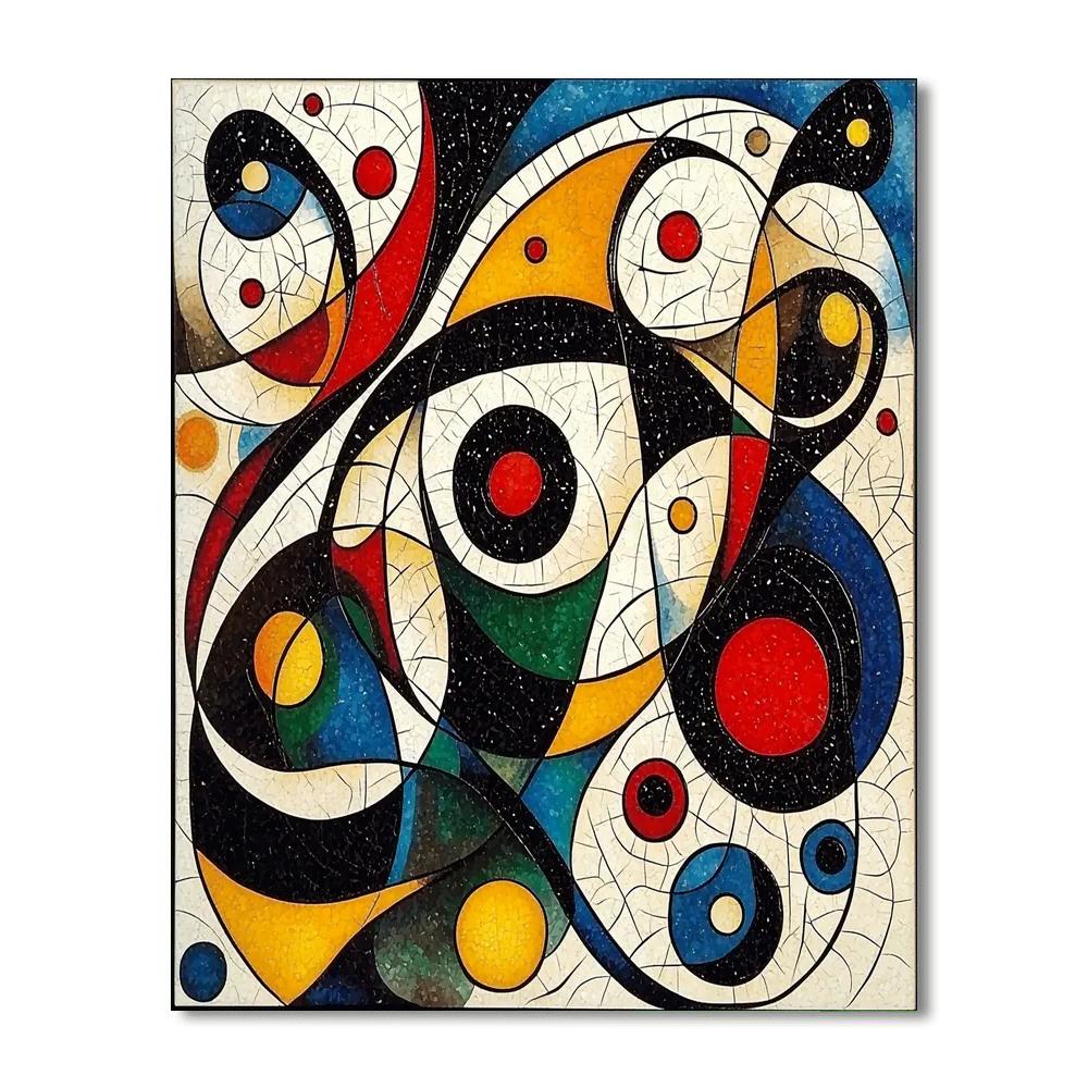 Joan Miró Inspired Fluid Visions  Paint By Color