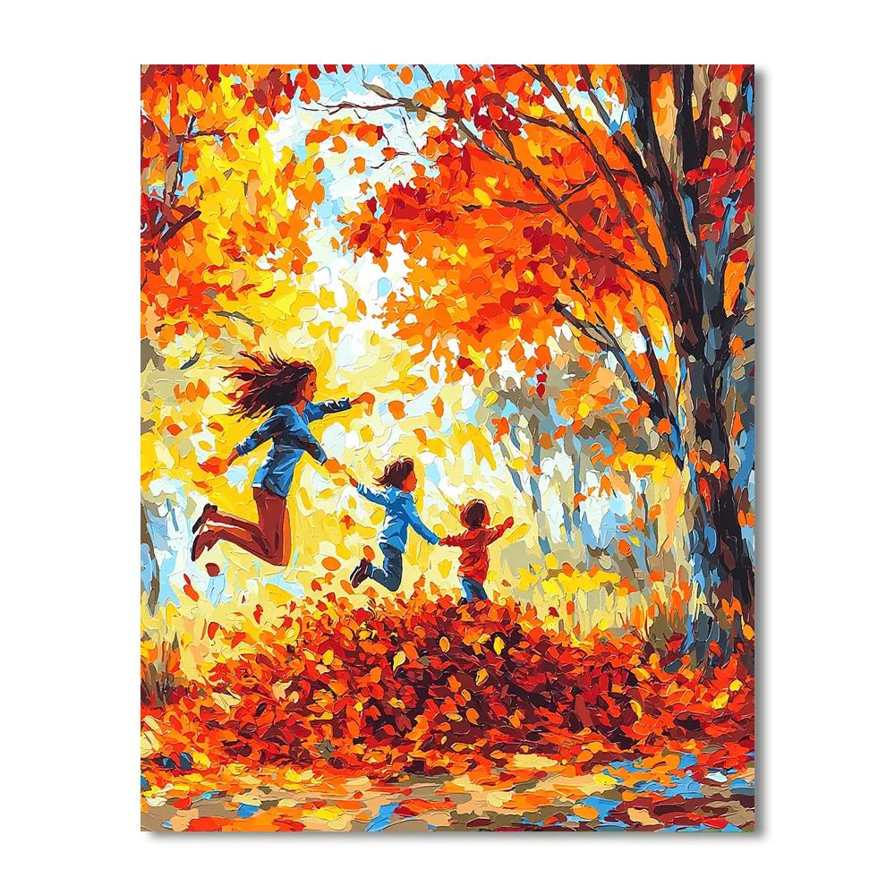 Rustling Leaves And Laughter Paint By Number