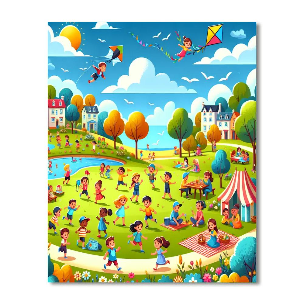 Sunny Park Fun Painting By Numbers Kit