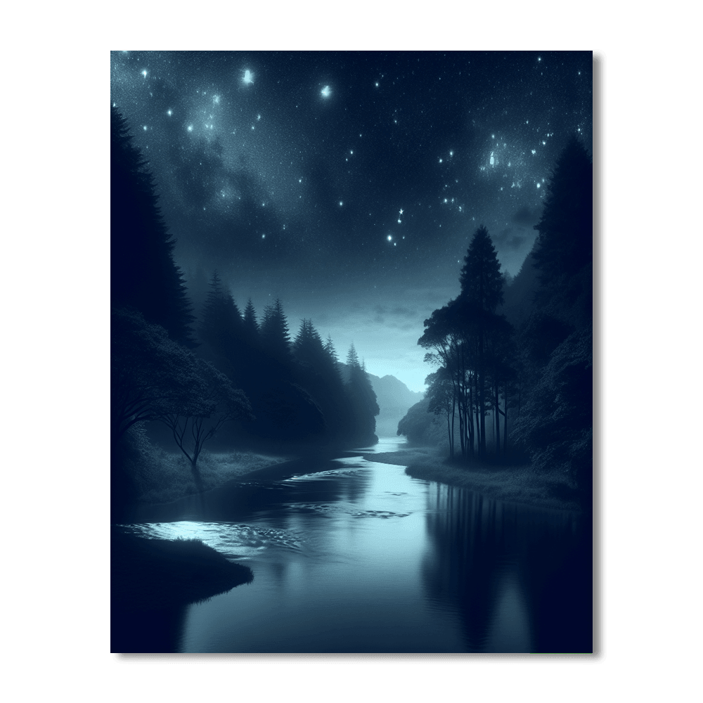 Starlit River Mystery Paint By Numbers