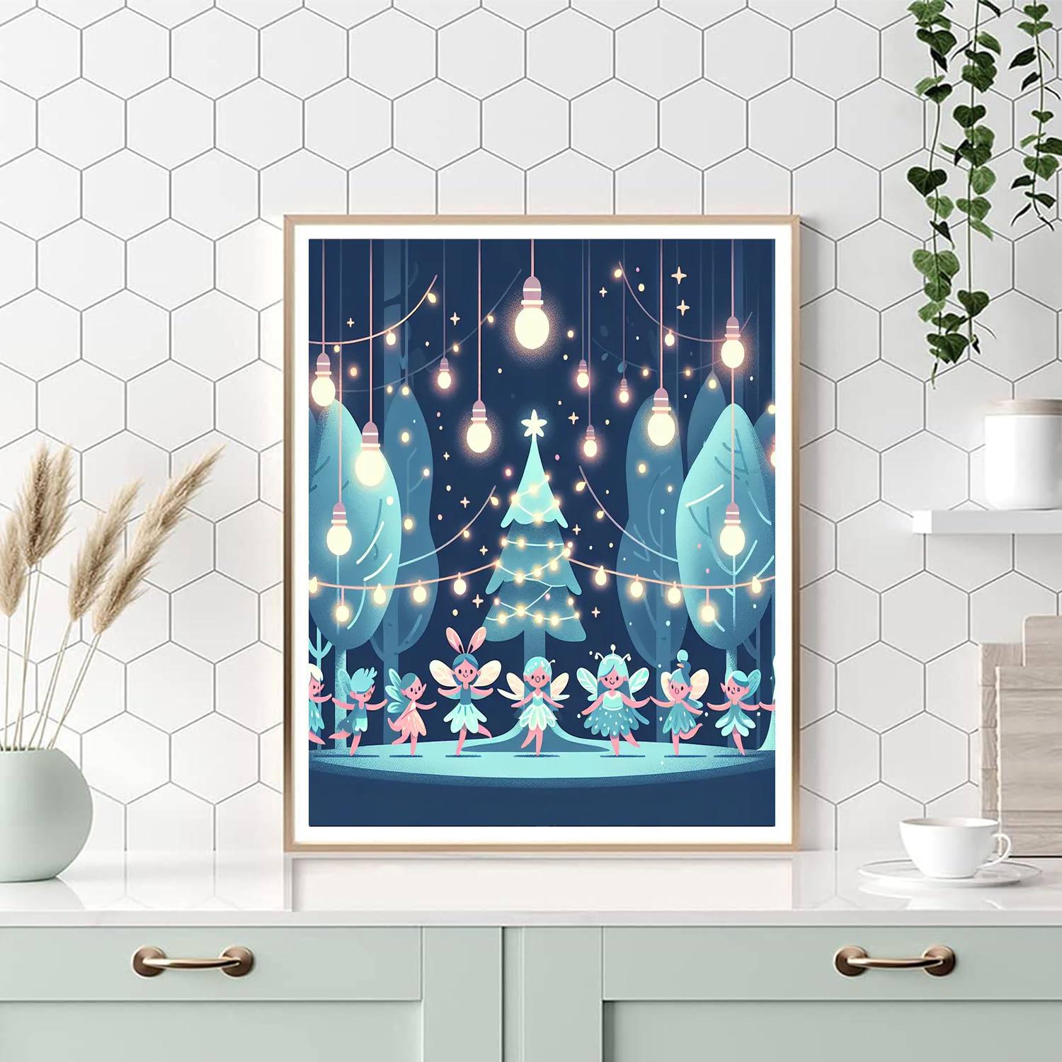 Fairy Lights Festival Paint By Color