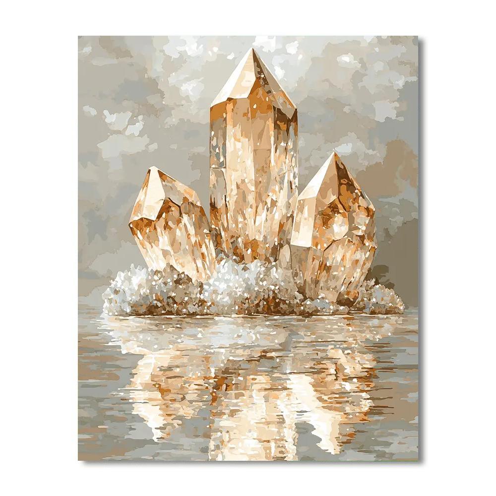 Leonardo Da Vinci Inspired Crystals Of Light  Paint By Number