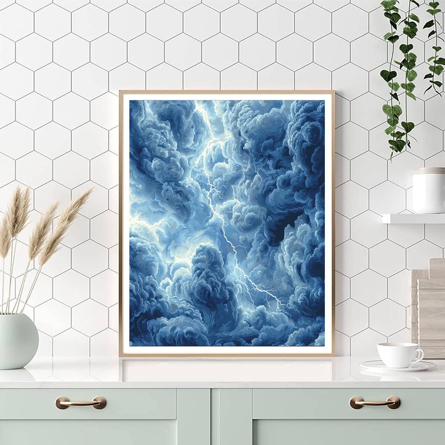 Michelangelo Inspired Sculpted Storm  Paint By Number