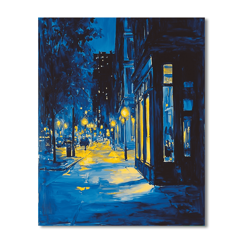 Edward Hopper Inspired Urban Night Life  Paint By Numbers Kits