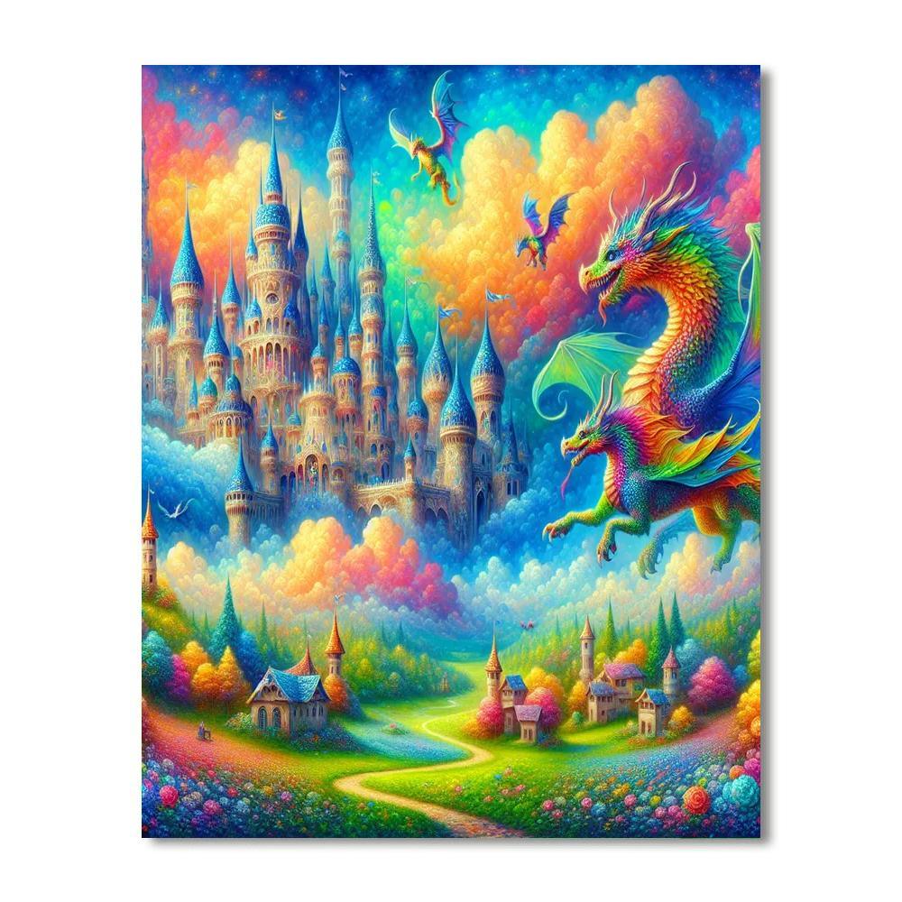 Charming Fantasy Kingdom DIY Paint By Numbers