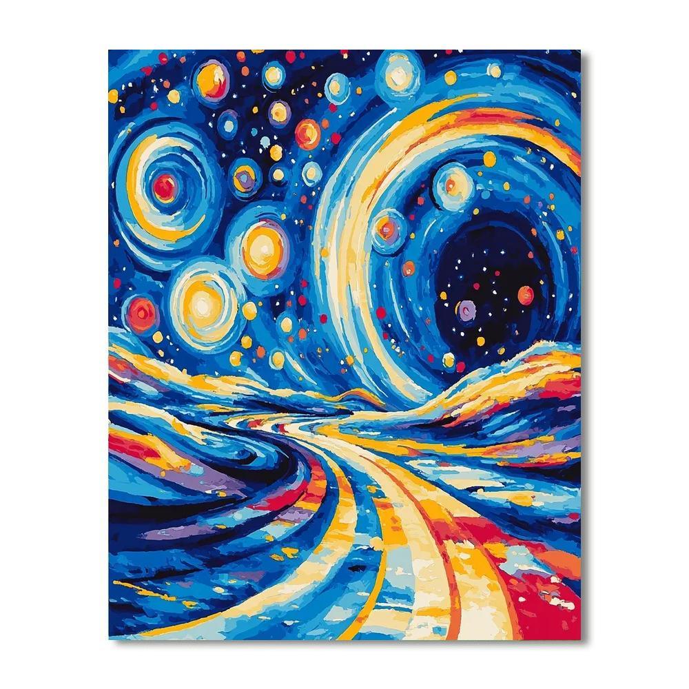 Wassily Kandinsky Inspired Galactic Voyage Of Curiosity  Paint By Color