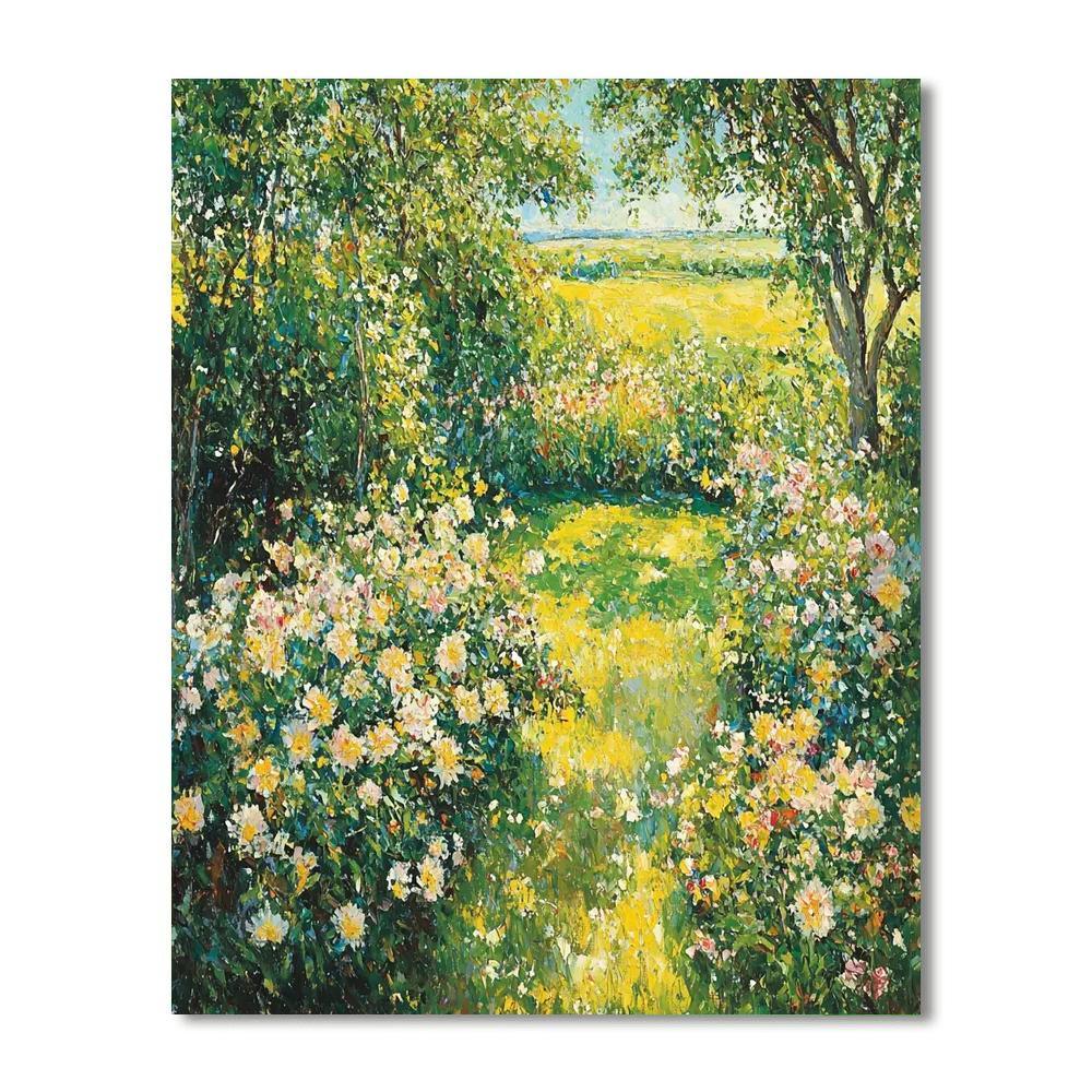 Édouard Manet Inspired Radiant Summer's Embrace  Paint By Color