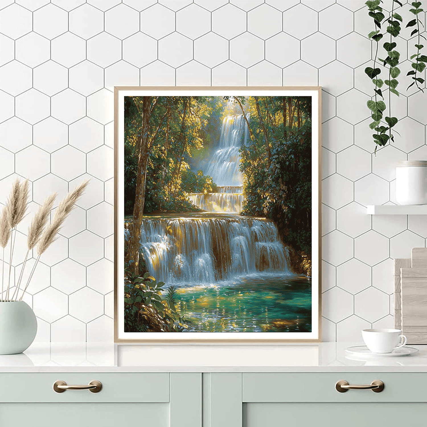 Erawan Falls - Thailand Paint By Numbers