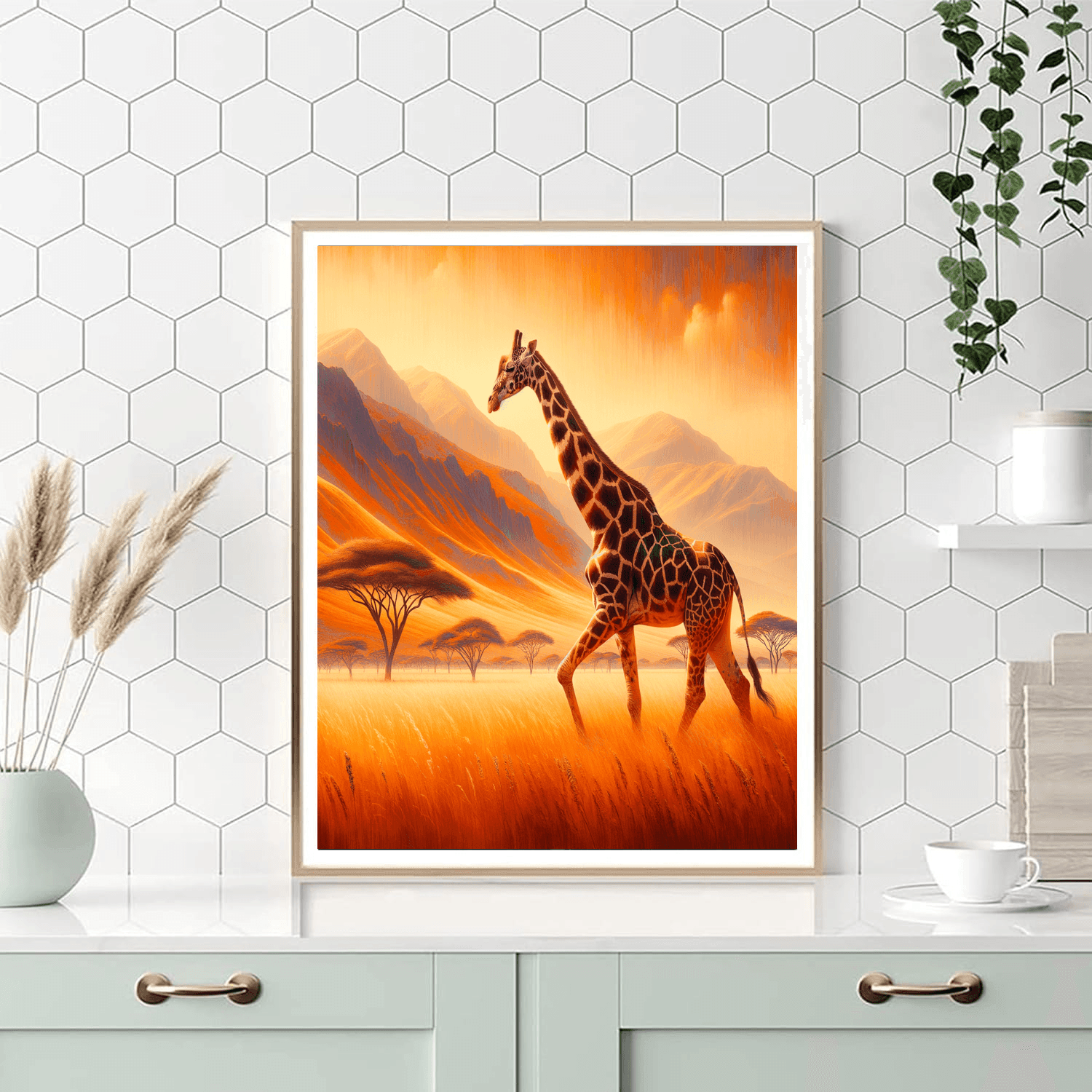 Giraffe's Grace Paint By Numbers Kits