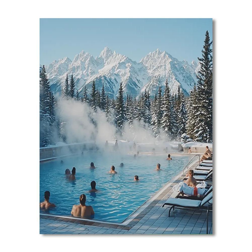 Banff Hot Springs - Canada Numbered Painting Kits