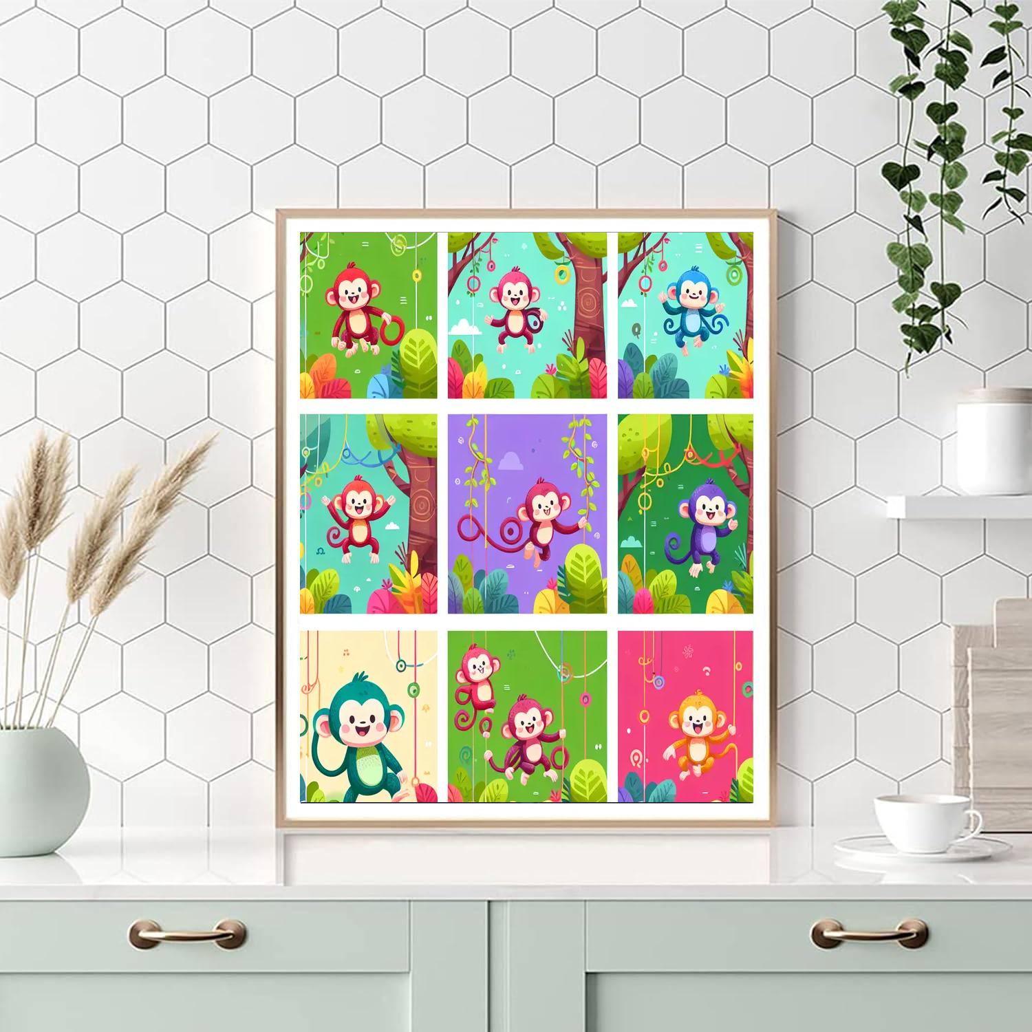 Monkey Mischief Mayhem Paint By Numbers