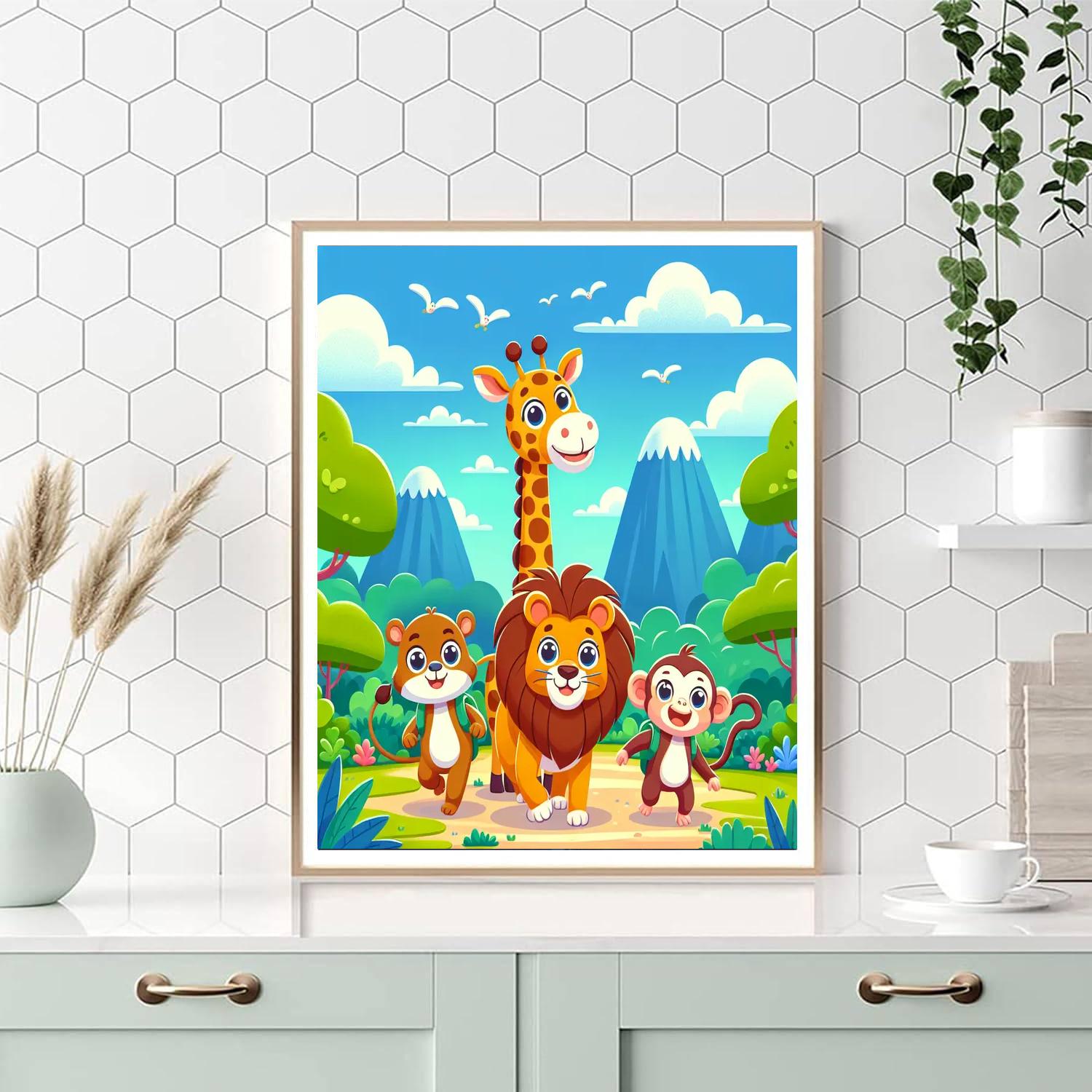 Curious Animal Expedition Numbered Painting Kits