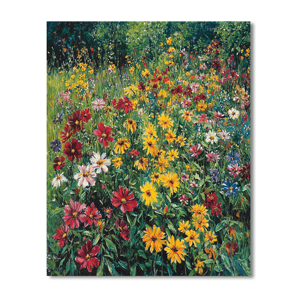 Claude Monet Inspired Wildflower Meadows  Paint By Numbers Kits
