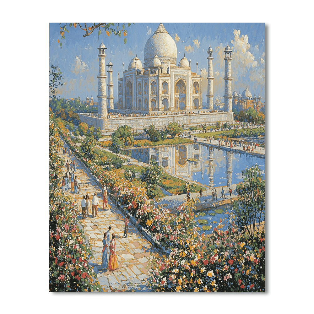 Taj Mahal - India DIY Paint By Numbers