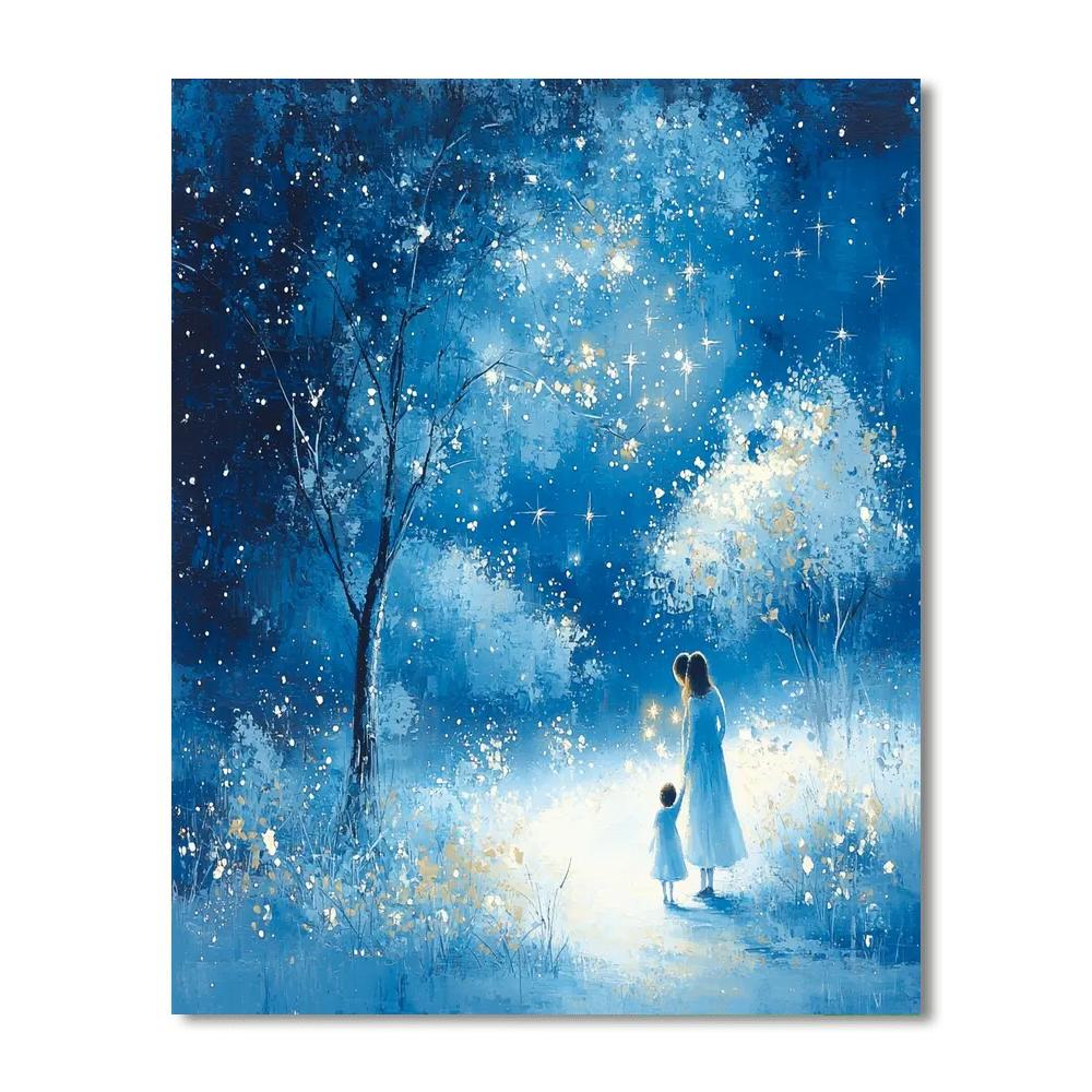 A Mother's Love Under The Stars Number Painting
