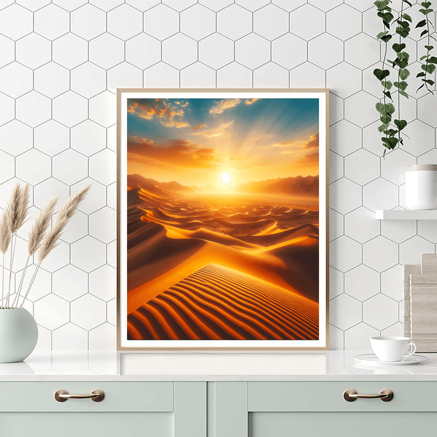Golden Desert Dunes Painting By Numbers Kit