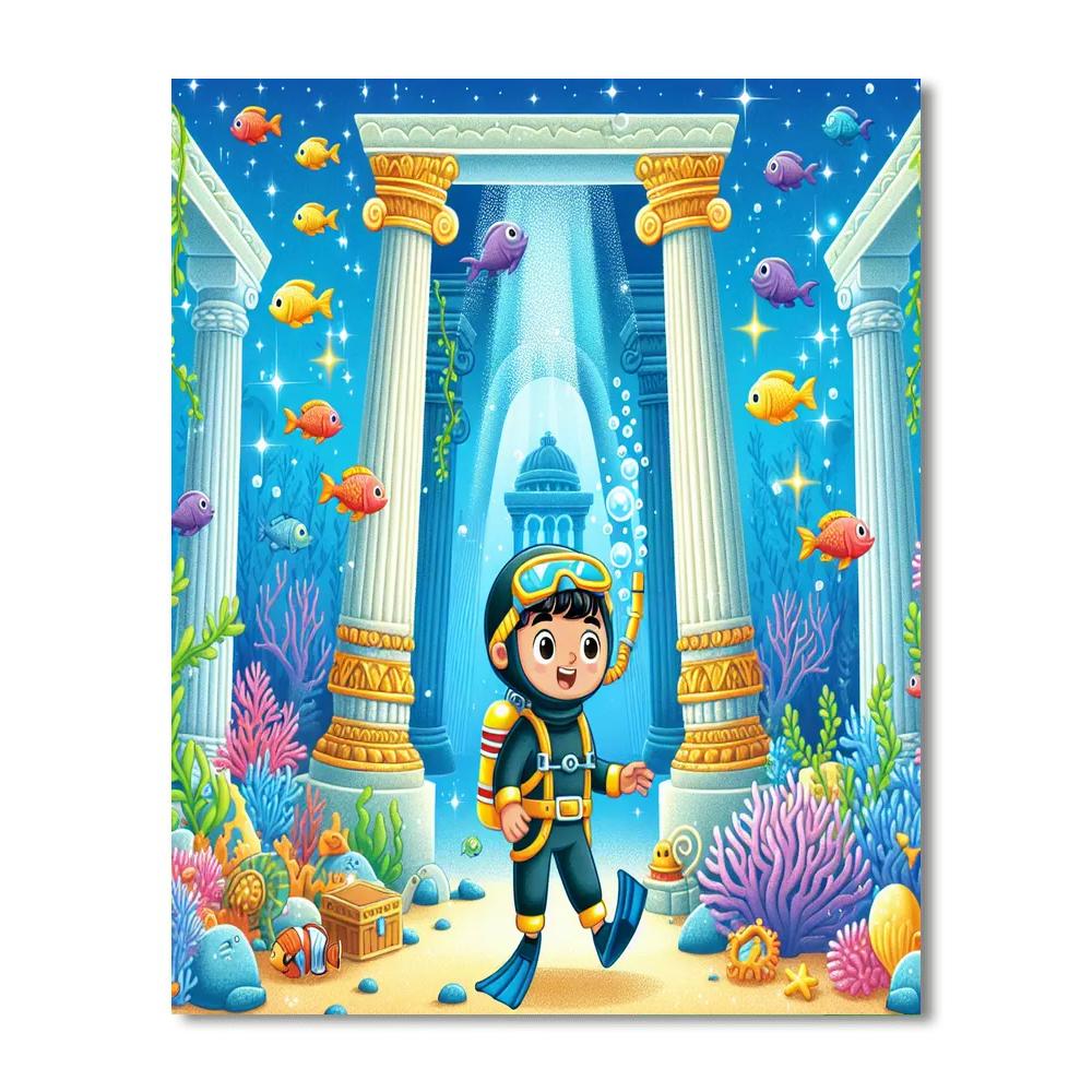 Underwater Atlantis Quest DIY Paint By Numbers
