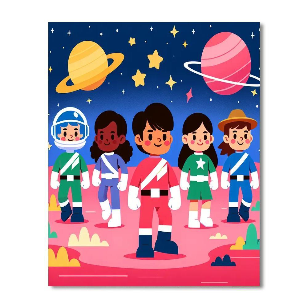 Galactic Ranger's Adventure Paint By Numbers