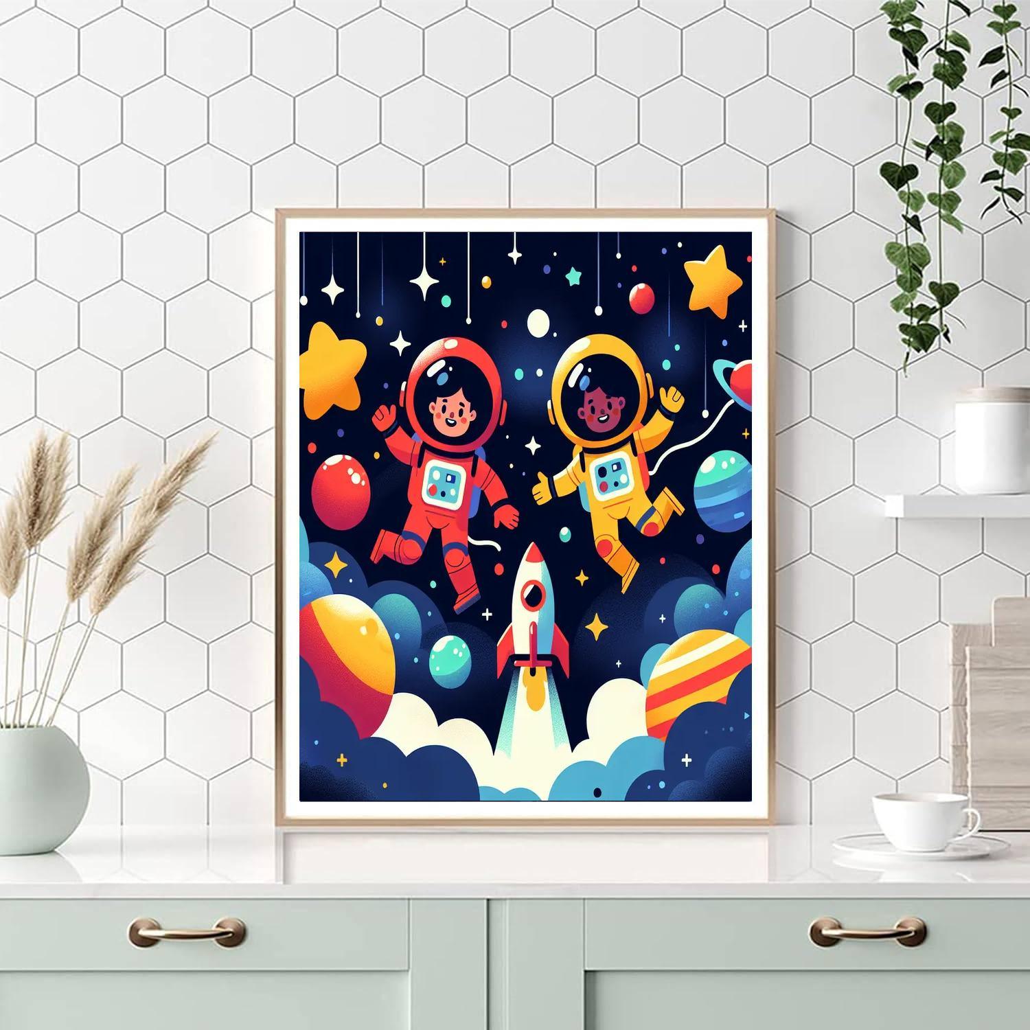 Space Explorers Expedition Painting By Numbers Kit