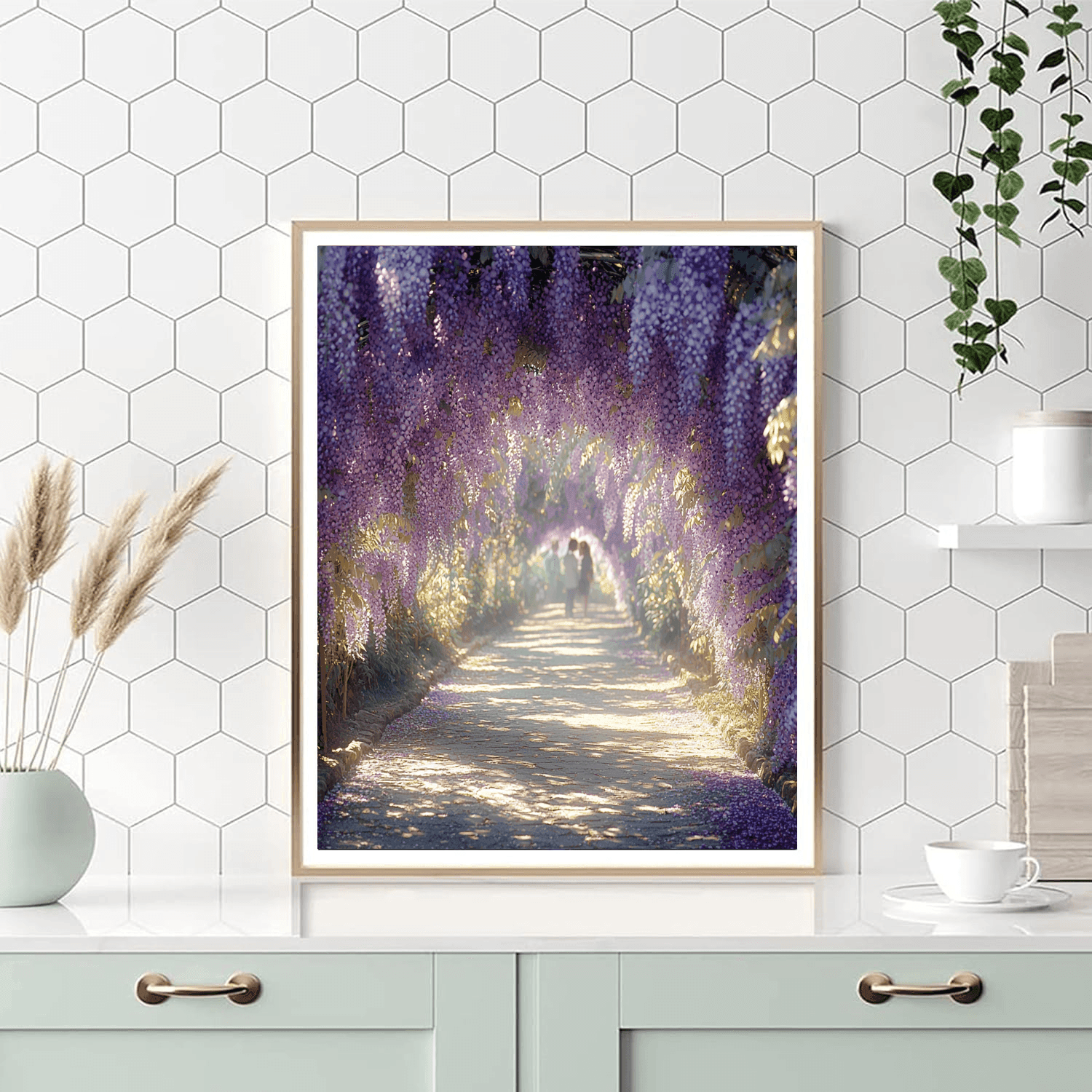 Wisteria Tunnel Number Painting