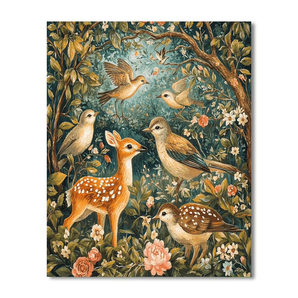 Audubon Inspired Majestic Animals  Paint By Number