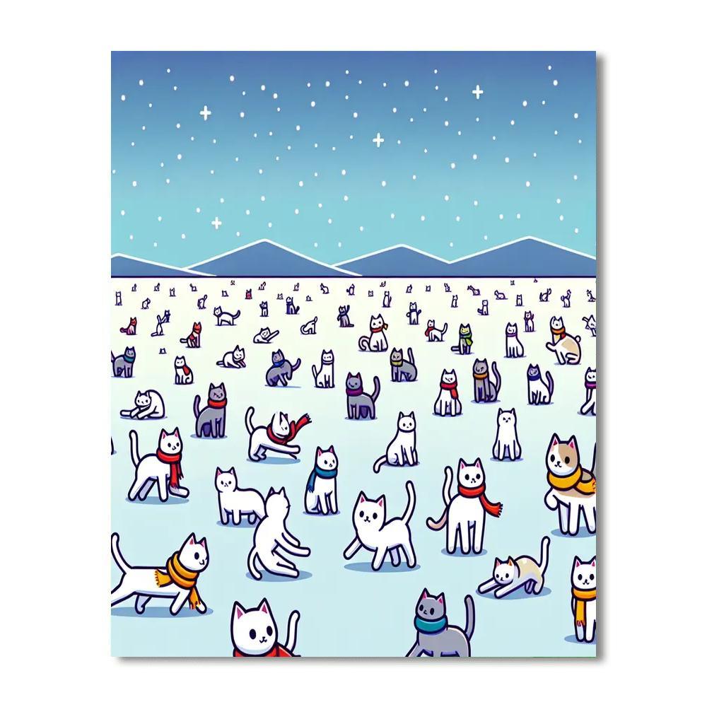 Whisker-wiggle Wonderland Paint By Numbers